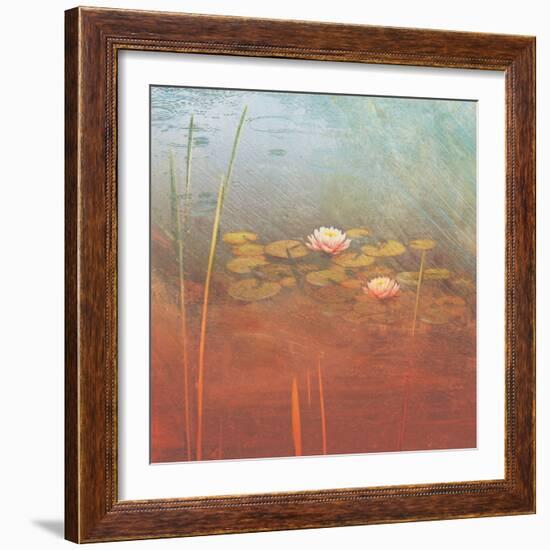 Pond Lilies II-Amy Melious-Framed Art Print