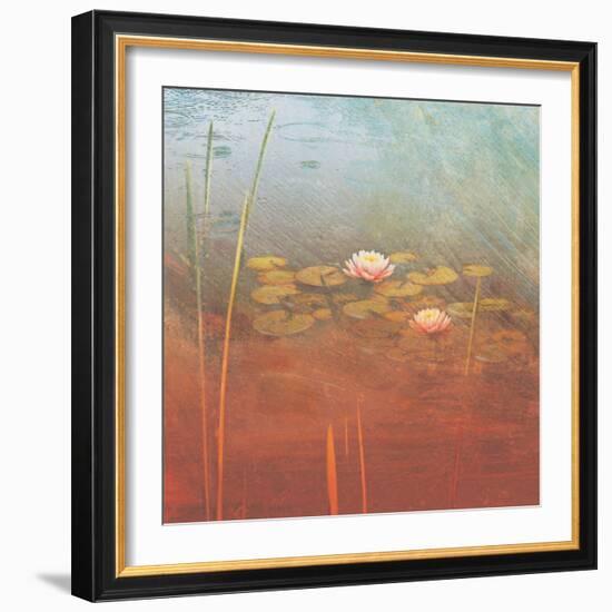 Pond Lilies II-Amy Melious-Framed Art Print