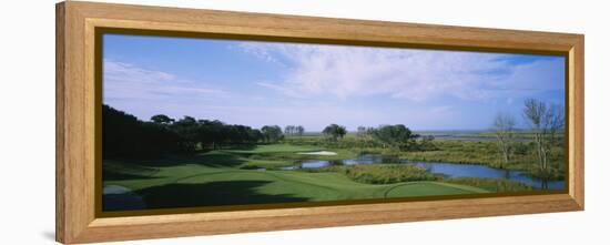 Pond on a Golf Course, the Currituck Club, Corolla, Outer Banks, North Carolina, USA-null-Framed Premier Image Canvas