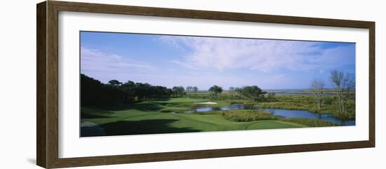 Pond on a Golf Course, the Currituck Club, Corolla, Outer Banks, North Carolina, USA-null-Framed Photographic Print