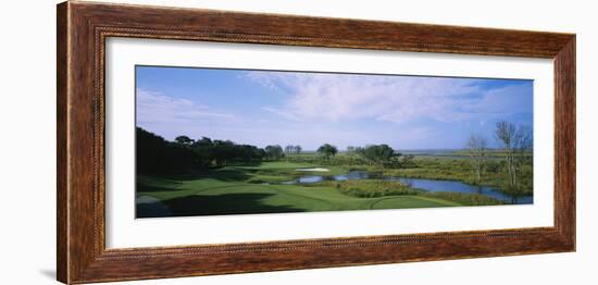 Pond on a Golf Course, the Currituck Club, Corolla, Outer Banks, North Carolina, USA-null-Framed Photographic Print