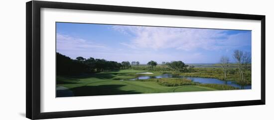 Pond on a Golf Course, the Currituck Club, Corolla, Outer Banks, North Carolina, USA-null-Framed Photographic Print