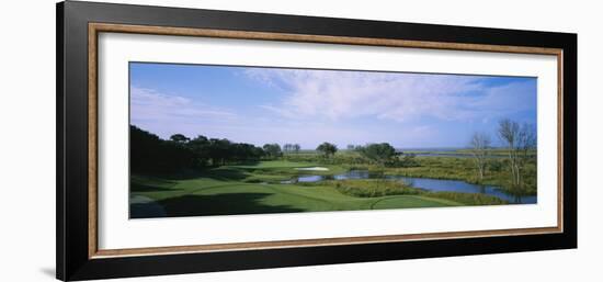 Pond on a Golf Course, the Currituck Club, Corolla, Outer Banks, North Carolina, USA-null-Framed Photographic Print