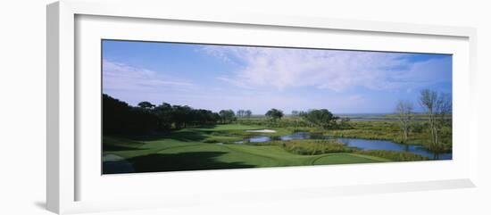 Pond on a Golf Course, the Currituck Club, Corolla, Outer Banks, North Carolina, USA-null-Framed Photographic Print