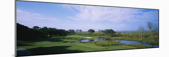 Pond on a Golf Course, the Currituck Club, Corolla, Outer Banks, North Carolina, USA-null-Mounted Photographic Print