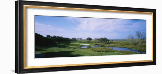 Pond on a Golf Course, the Currituck Club, Corolla, Outer Banks, North Carolina, USA-null-Framed Photographic Print