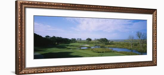 Pond on a Golf Course, the Currituck Club, Corolla, Outer Banks, North Carolina, USA-null-Framed Photographic Print