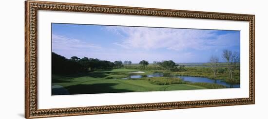 Pond on a Golf Course, the Currituck Club, Corolla, Outer Banks, North Carolina, USA-null-Framed Photographic Print