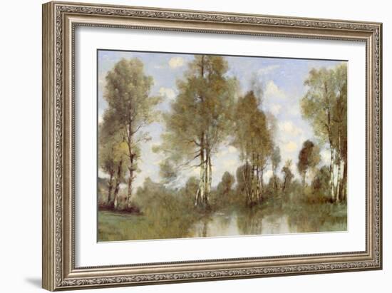 Pond Reflection II-Christy McKee-Framed Art Print