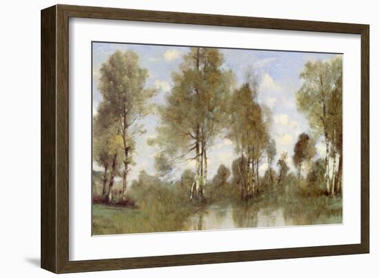 Pond Reflection II-Christy McKee-Framed Art Print