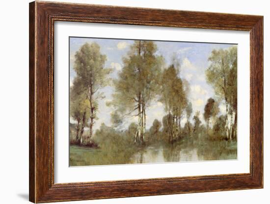 Pond Reflection II-Christy McKee-Framed Art Print