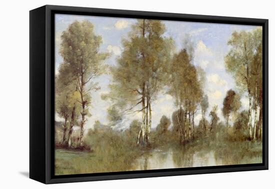 Pond Reflection II-Christy McKee-Framed Stretched Canvas