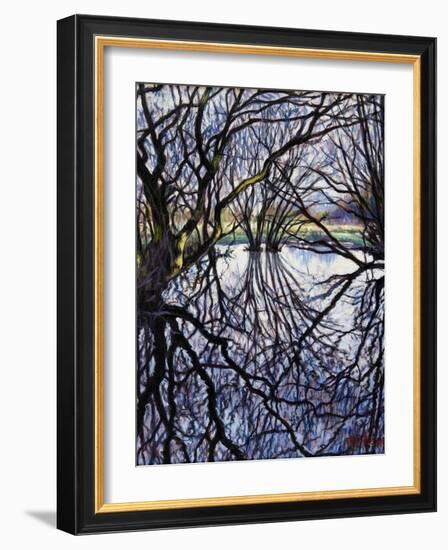 Pond Reflections, 2009-Tilly Willis-Framed Giclee Print