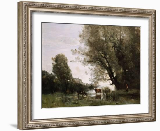 Pond's Edge in Normandy-Henry Thomas Alken-Framed Giclee Print