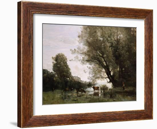 Pond's Edge in Normandy-Henry Thomas Alken-Framed Giclee Print