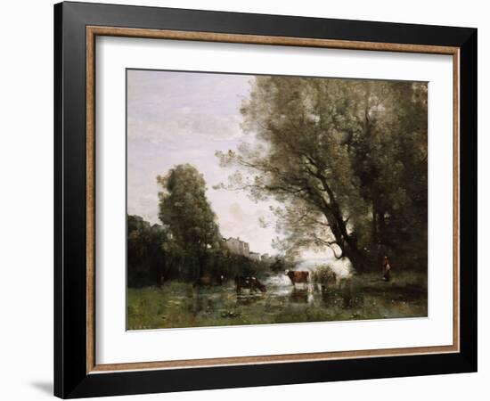 Pond's Edge in Normandy-Henry Thomas Alken-Framed Giclee Print