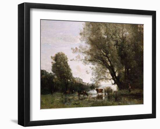 Pond's Edge in Normandy-Henry Thomas Alken-Framed Giclee Print