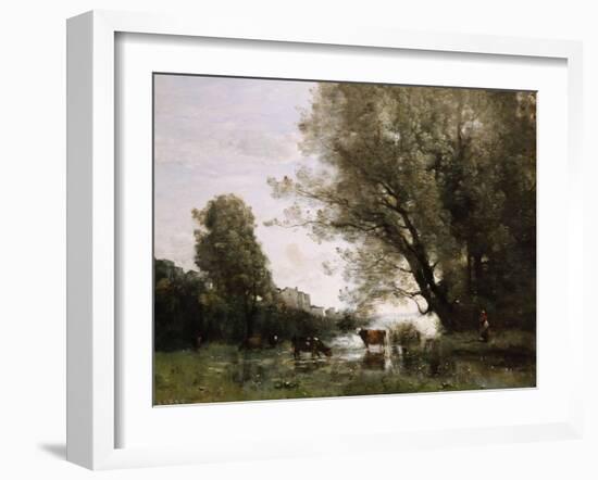 Pond's Edge in Normandy-Henry Thomas Alken-Framed Giclee Print