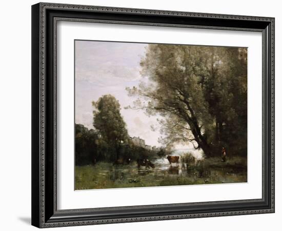 Pond's Edge in Normandy-Henry Thomas Alken-Framed Giclee Print