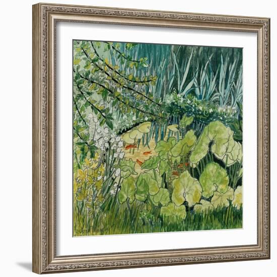 Pond with Goldfish-Joan Thewsey-Framed Giclee Print