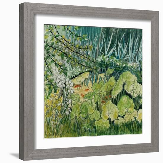 Pond with Goldfish-Joan Thewsey-Framed Giclee Print