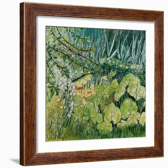 Pond with Goldfish-Joan Thewsey-Framed Giclee Print