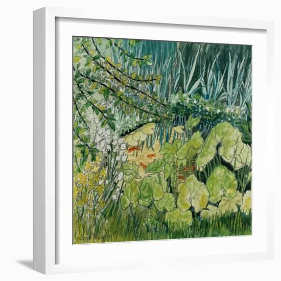 Pond with Goldfish-Joan Thewsey-Framed Giclee Print
