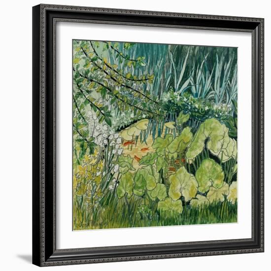 Pond with Goldfish-Joan Thewsey-Framed Giclee Print