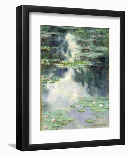 Pond with Water Lilies, 1907-Claude Monet-Framed Giclee Print