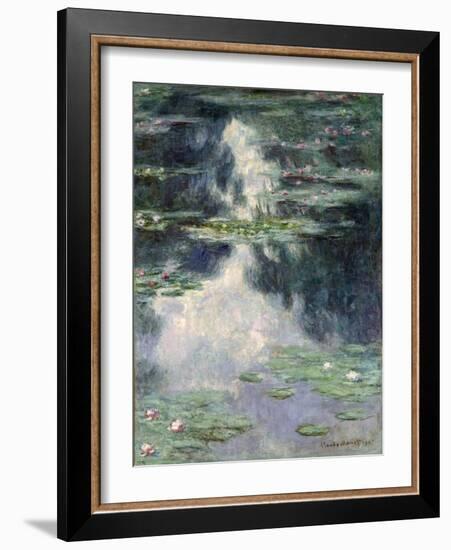 Pond with Water Lilies, 1907-Claude Monet-Framed Giclee Print