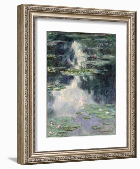 Pond with Water Lilies, 1907-Claude Monet-Framed Giclee Print