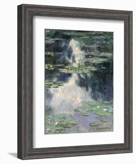 Pond with Water Lilies, 1907-Claude Monet-Framed Giclee Print