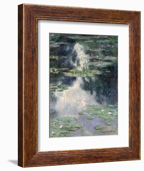 Pond with Water Lilies, 1907-Claude Monet-Framed Giclee Print