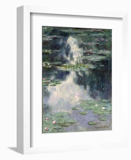 Pond with Water Lilies, 1907-Claude Monet-Framed Giclee Print