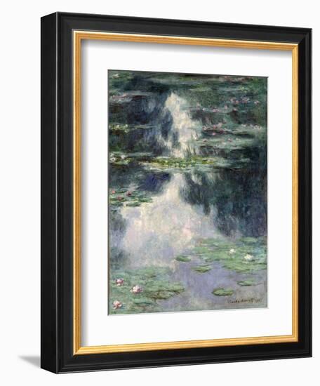 Pond with Water Lilies, 1907-Claude Monet-Framed Giclee Print