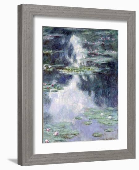 Pond with Water Lilies-Claude Monet-Framed Giclee Print