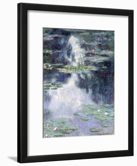 Pond with Water Lilies-Claude Monet-Framed Giclee Print