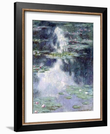 Pond with Water Lilies-Claude Monet-Framed Giclee Print