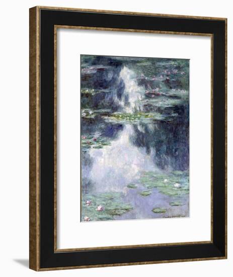 Pond with Water Lilies-Claude Monet-Framed Giclee Print