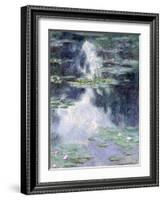 Pond with Water Lilies-Claude Monet-Framed Giclee Print