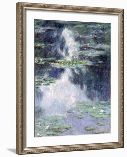 Pond with Water Lilies-Claude Monet-Framed Giclee Print