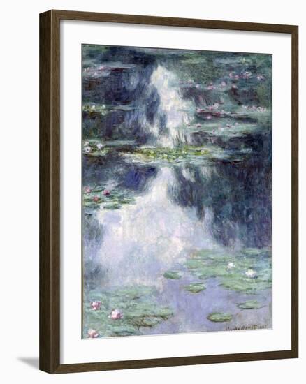 Pond with Water Lilies-Claude Monet-Framed Giclee Print