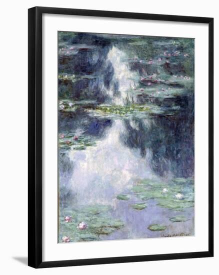 Pond with Water Lilies-Claude Monet-Framed Giclee Print