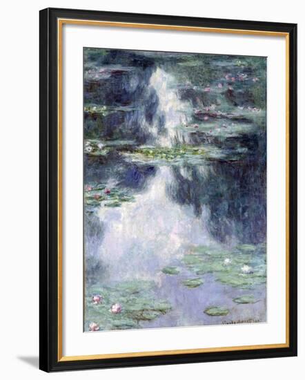 Pond with Water Lilies-Claude Monet-Framed Giclee Print