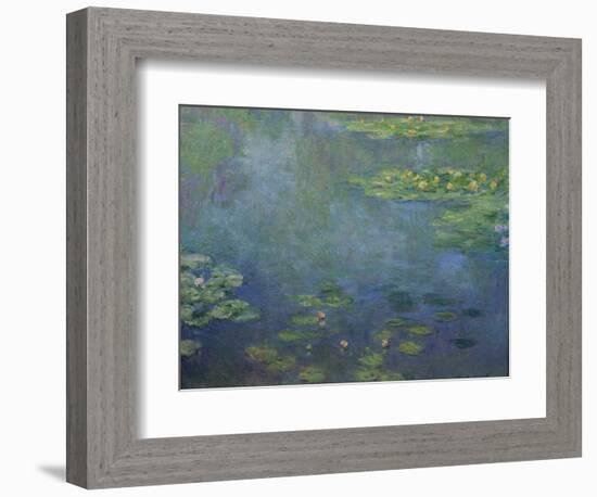 Pond with Water Lilies-Claude Monet-Framed Giclee Print