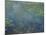 Pond with Water Lilies-Claude Monet-Mounted Giclee Print