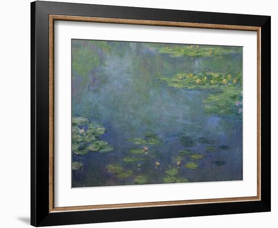 Pond with Water Lilies-Claude Monet-Framed Giclee Print