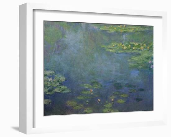 Pond with Water Lilies-Claude Monet-Framed Giclee Print