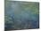 Pond with Water Lilies-Claude Monet-Mounted Giclee Print
