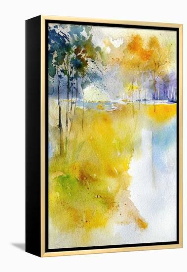 Pond-Pol Ledent-Framed Stretched Canvas